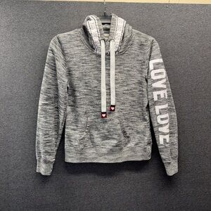 Reflex Gray and White Knit Hoodie